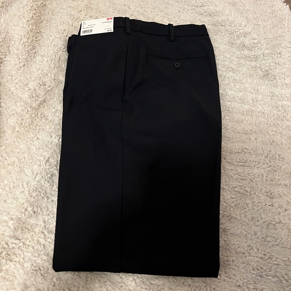 Navy  -Smart Ankle Pants